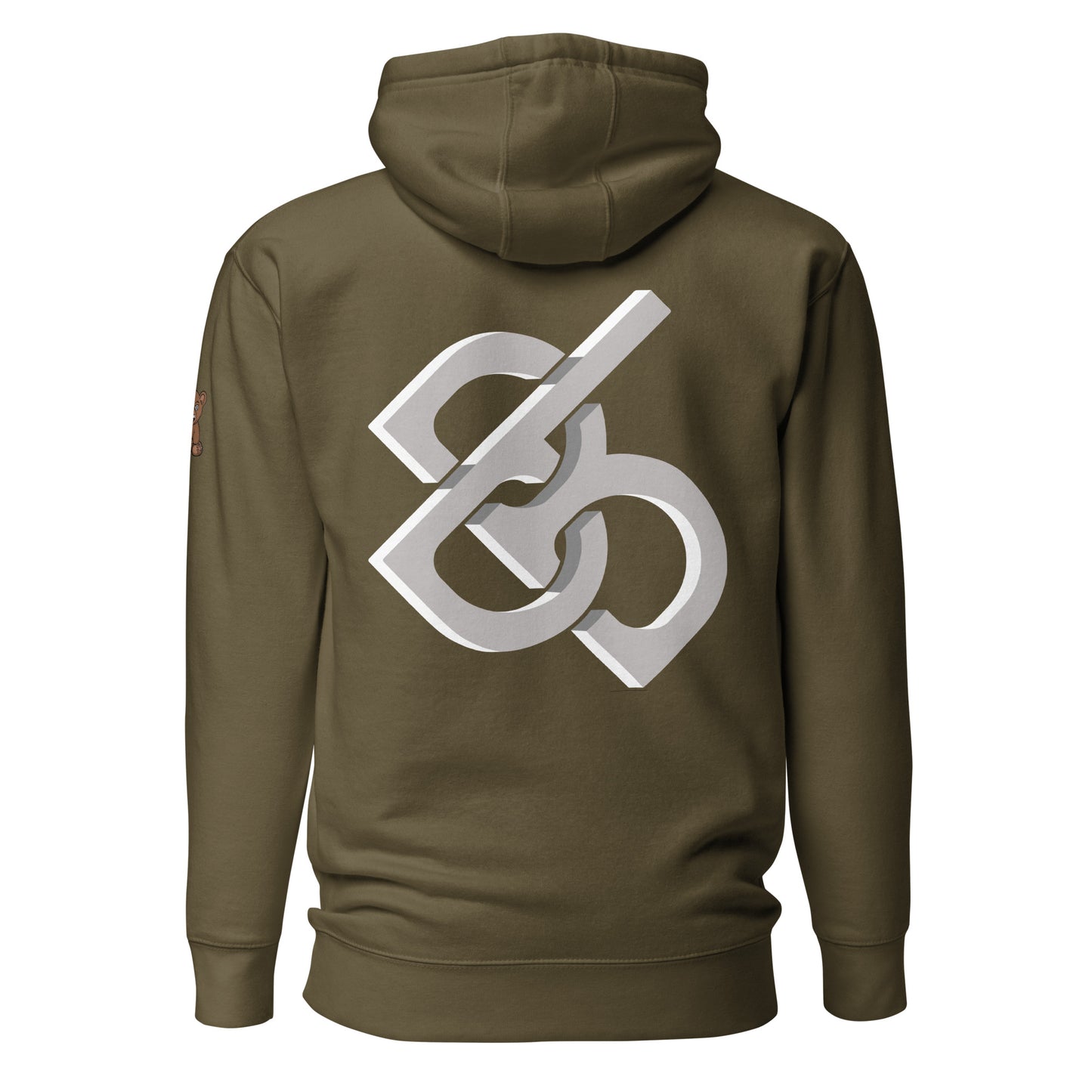 Fused Full Back Logo Hoodie Black