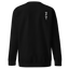 Refined Off Centre Script Sweatshirt Black